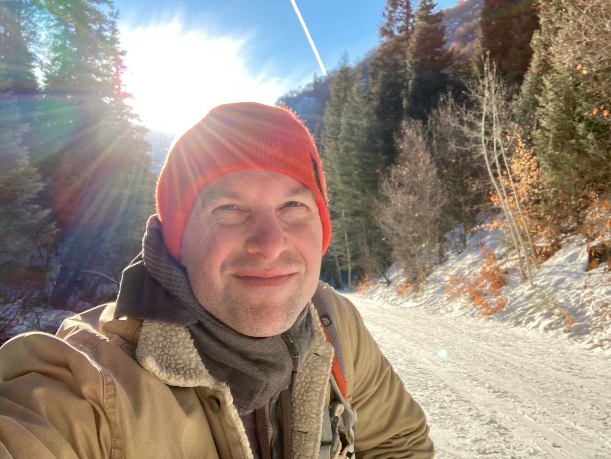 Winter hiking in Utah — where I do my best thinking.